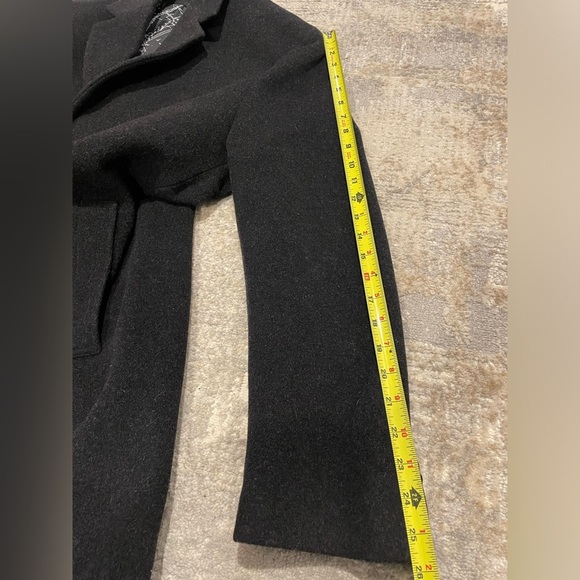 Nautica Barge Overcoat Classic Fit Wool Cashmere Blend Lined 40R Dark Gray $450 - Picture 13 of 15